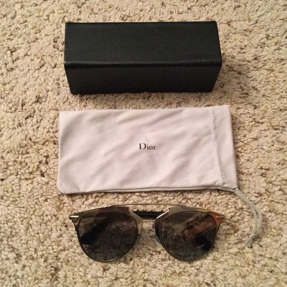 Dior Accessories - DIOR REFLECTED AVIATOR SUNGLASSES 52 21 140 w CASE